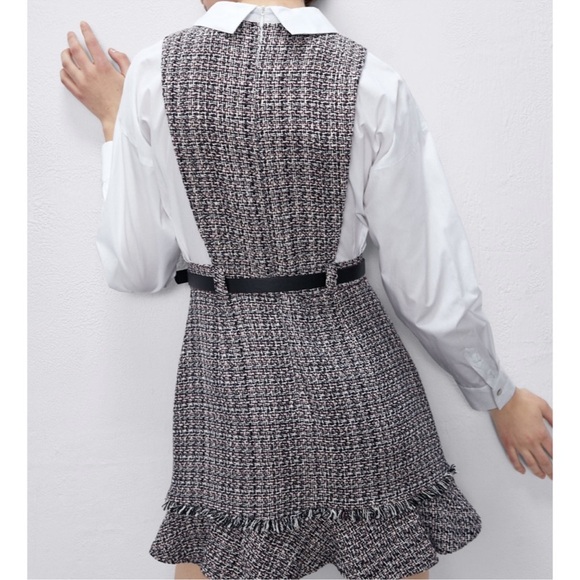 Zara pinafore Tweed Dress - Picture 2 of 8